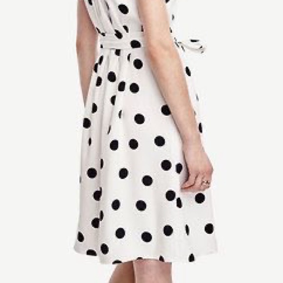 Ann Taylor Belted Dot Dress - Picture 10 of 12